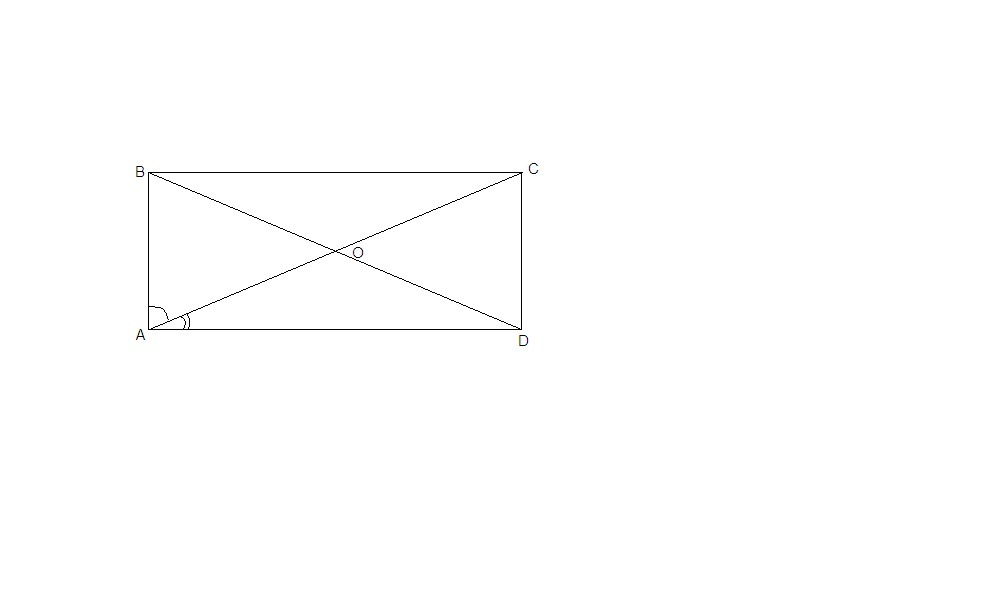 Диагонали прямоугольника abcd пересекаются в точке o