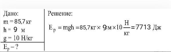 Какой потенциальной энергии относительно пола обладает стакан.