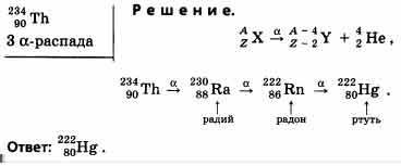 На рисунке показана схема цепочки радиоактивных превращений в результате которой изотоп тория