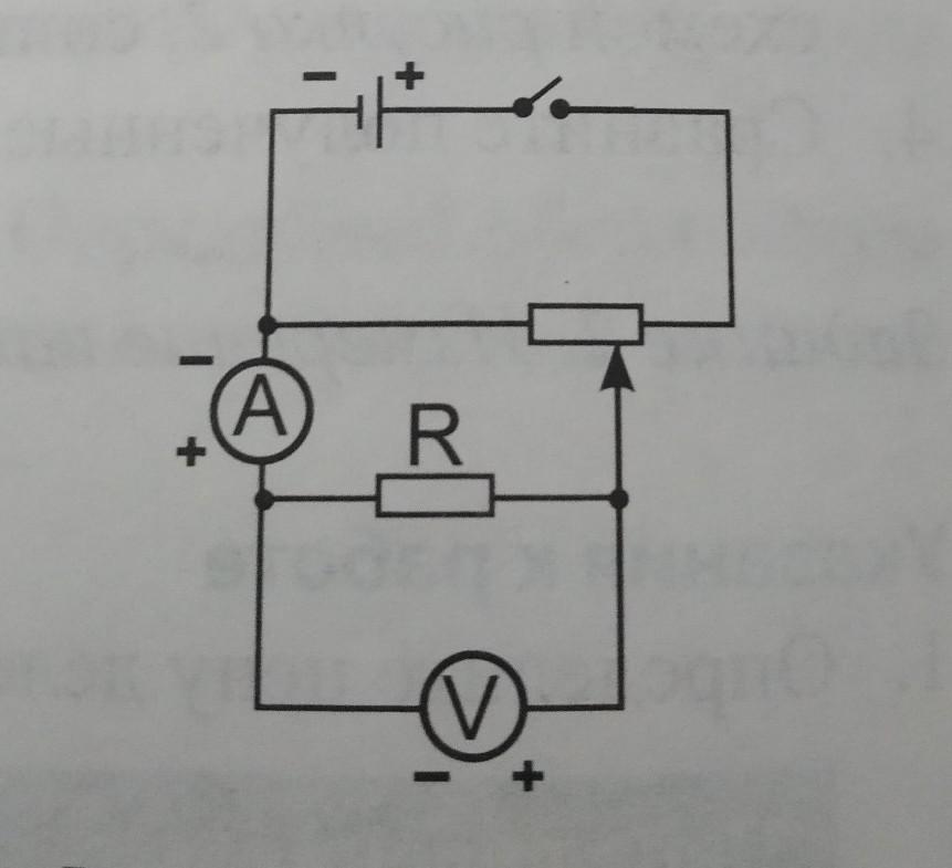 На рисунке приведена схема электрической цепи собранной учеником для исследования зависимости силы