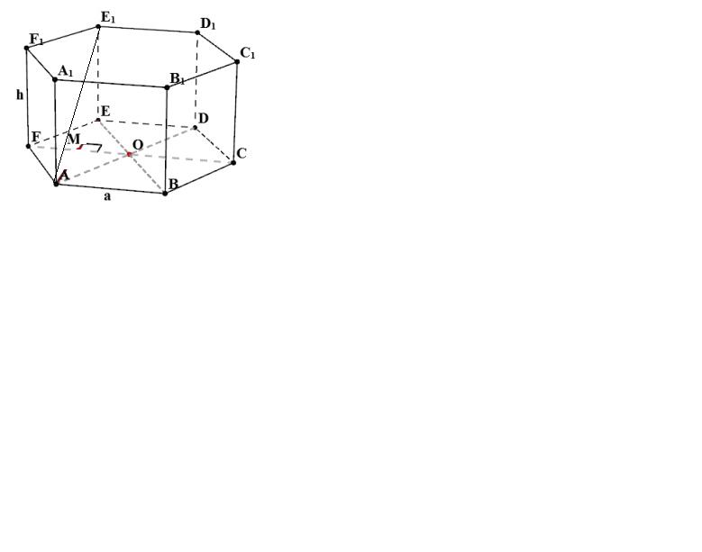 Шестиугольная призма радиус. Шестиугольная Призма. Меньшая диагональ шестиугольной Призмы. В правильной шестиугольной призме abcdefa1b1c1d1e1f1 все ребра равны 1. Четыре ребра шестиугольной Призмы.