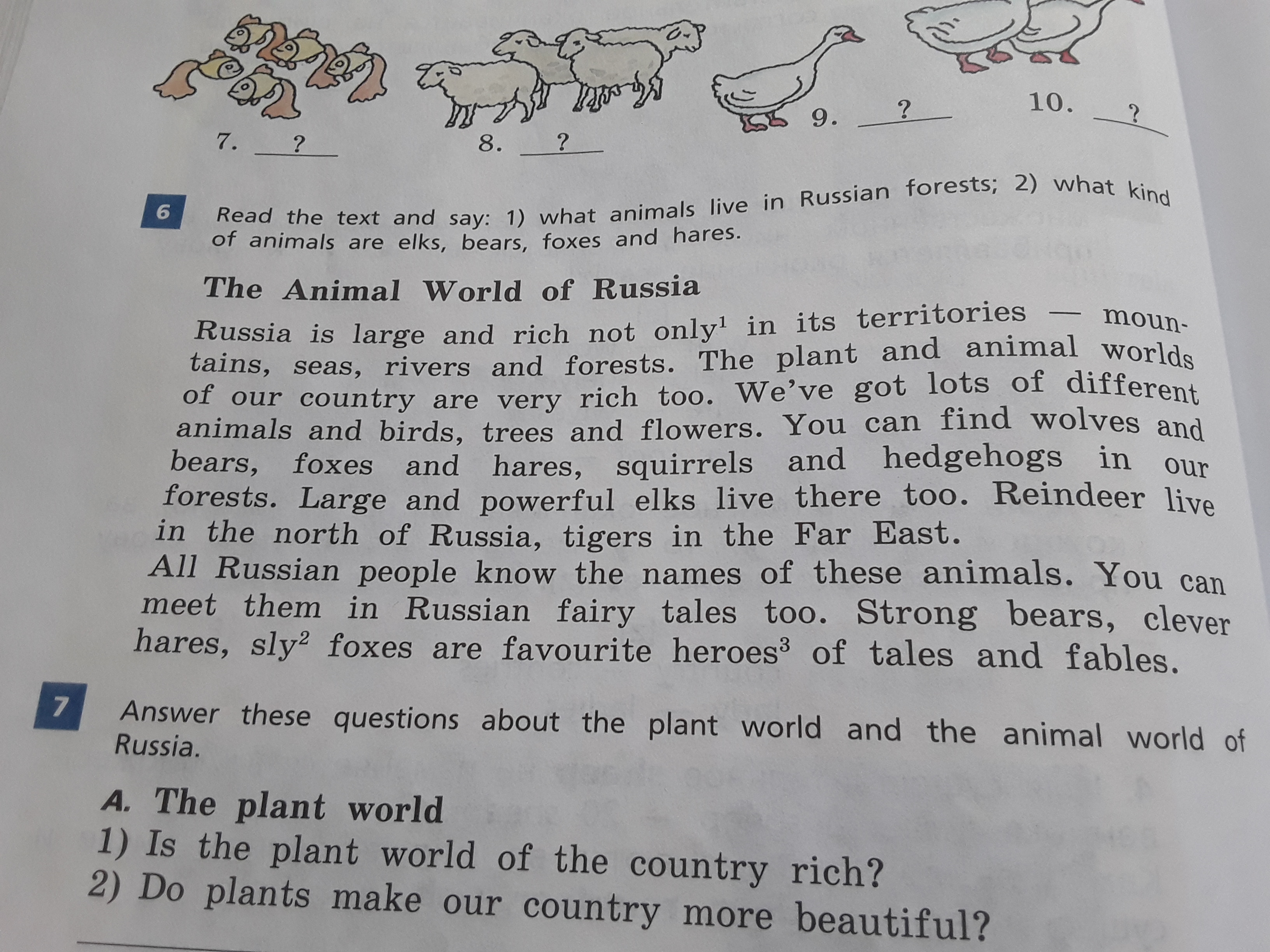 Read the text and say. What animals Live in Russia. The Fox and the Bear 4 класс. The Fox and the Bear 4 класс текст. Animals of Russia топик.