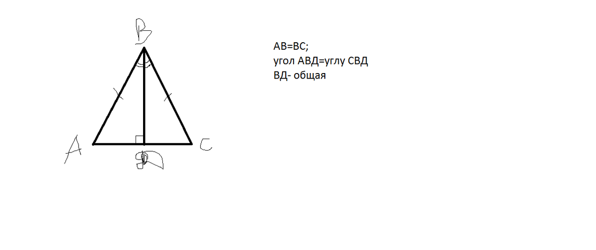 Высота проведенная к основанию треугольника равна. Высота делит треугольник на два равных треугольника. Высота в равнобедренном треугольнике делит основание. Высота равнобедренного треугольника делит. Высота треугольника делит треугольник на два.