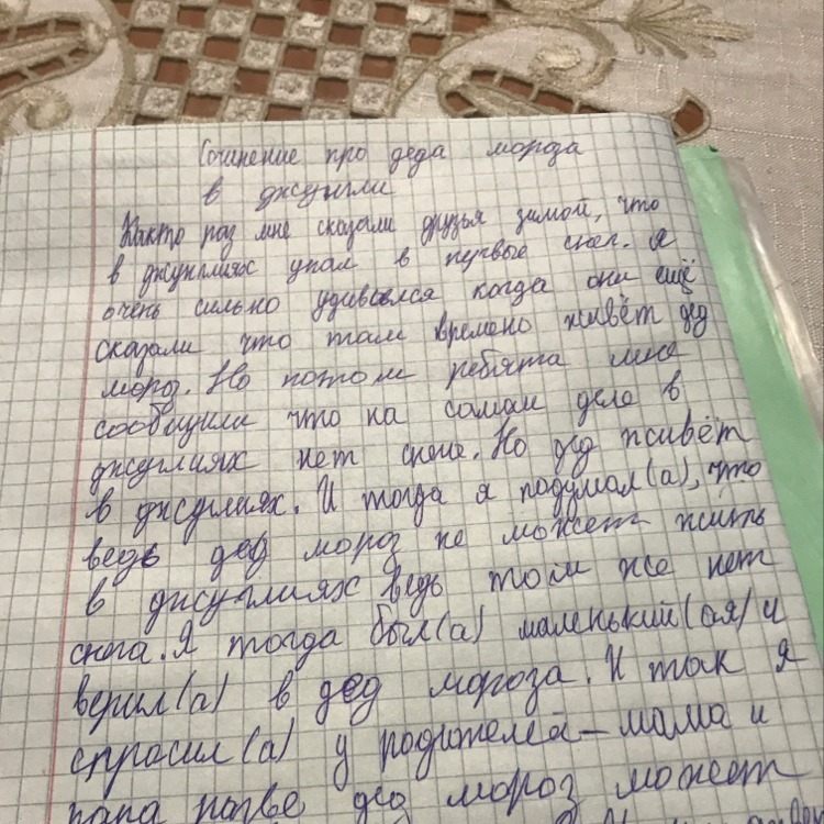 Сочинение что я хочу на новый год