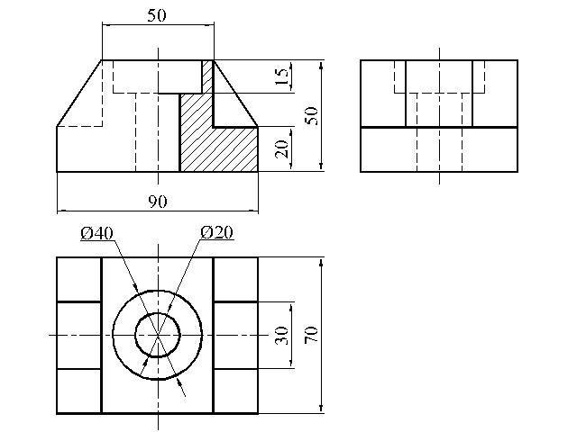 Разрез фигуры. Чертеж разрез фигуры. Разрез фигуры черчение. Простые разрезы черчение. Фигура по черчению вырез.
