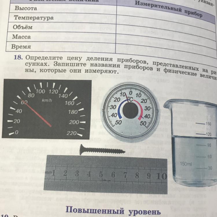 Запишите в таблицу каким будет изображение в каждом из указанных случаев физика