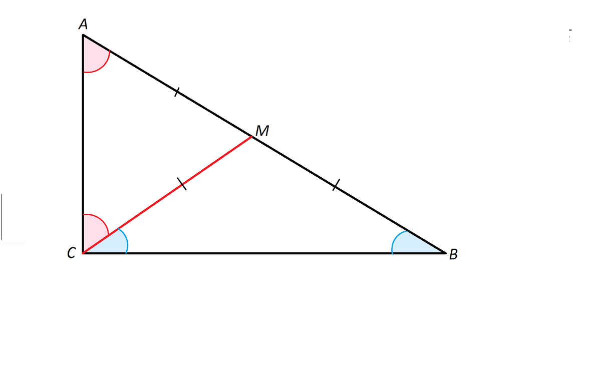 В прямоугольного треугольника равна 90. Медиана в прямоугольном треугольнике проведенная к гипотенузе. Медиана прямого угла в прямоугольном треугольнике. Медиана к гипотенузе прямоугольного треугольника. Биссектриса в прямоугольном треугольнике.
