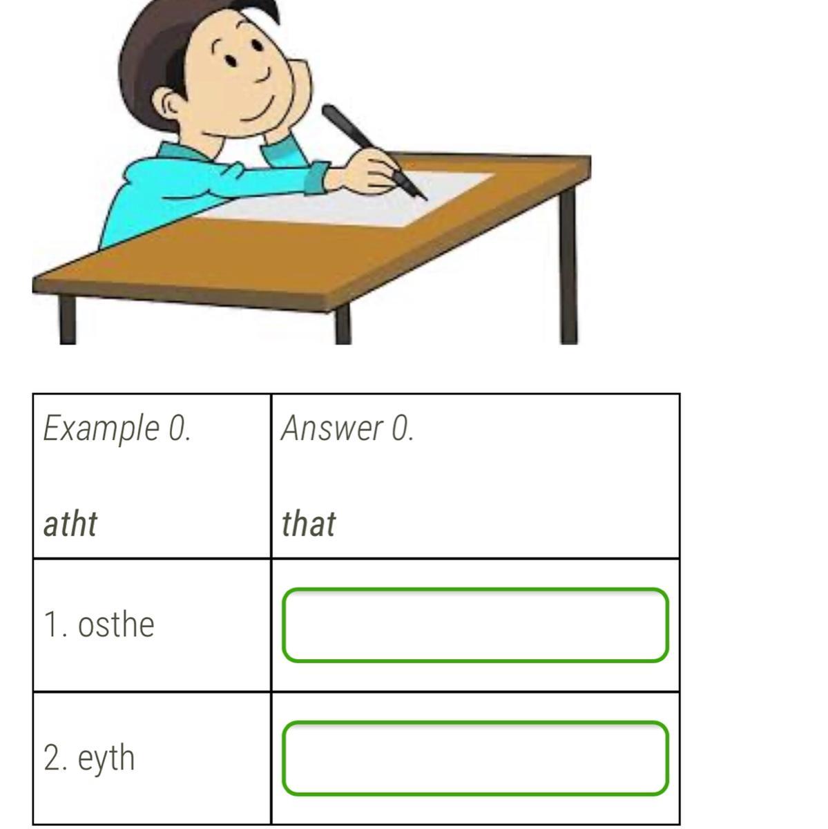 Помоги решить английский язык. Here are some pronouns but the Letters are Mixed up. What are these Words? Write them correctly. Osthe 2. thingeevry.