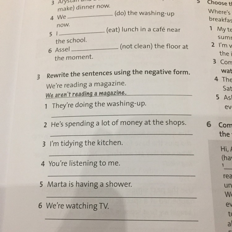 Rewrite the sentences correctly. Rewrite the sentences in the negative form. Rewrite the sentences using. Negative forms of adjectives. Rewrite the sentences using have something done.