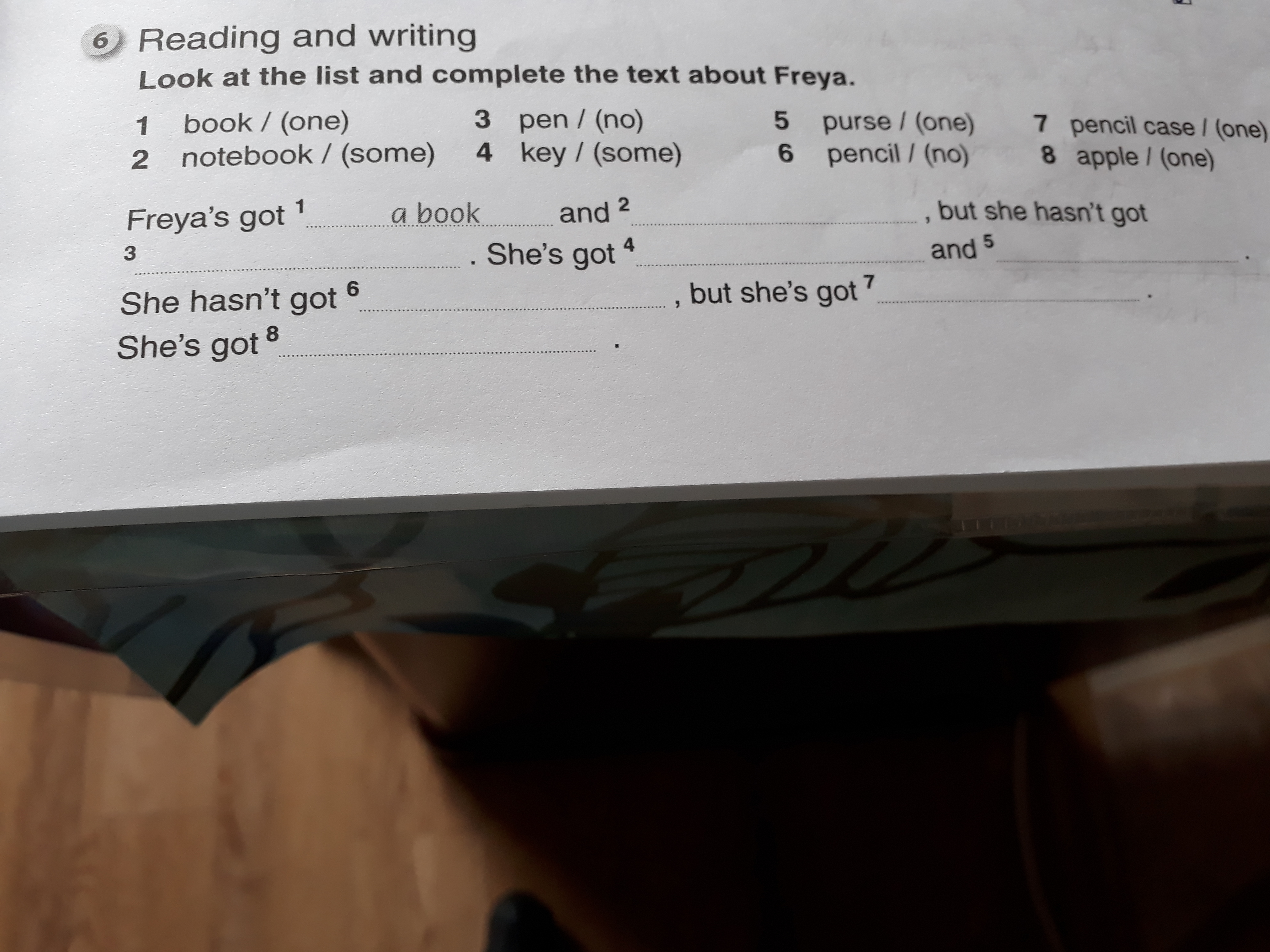 Read the text and write. Look at the list and complete the text about Freya ответ. Reading and writing look at the list and complete the text about Freya. Look at the list and complete the страница 15. Read the text and complete the list.