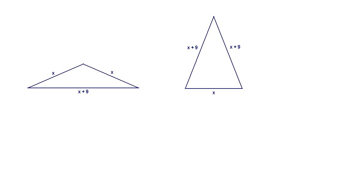 Стороны треугольника равны 2 1 9. Периметр равнобедренного тупоугольного треугольника. Периметр равнобедренного треугольника равен 45 см. Равнобедренный треугольник 9 см. Периметр тупоугольного треугольника равен.
