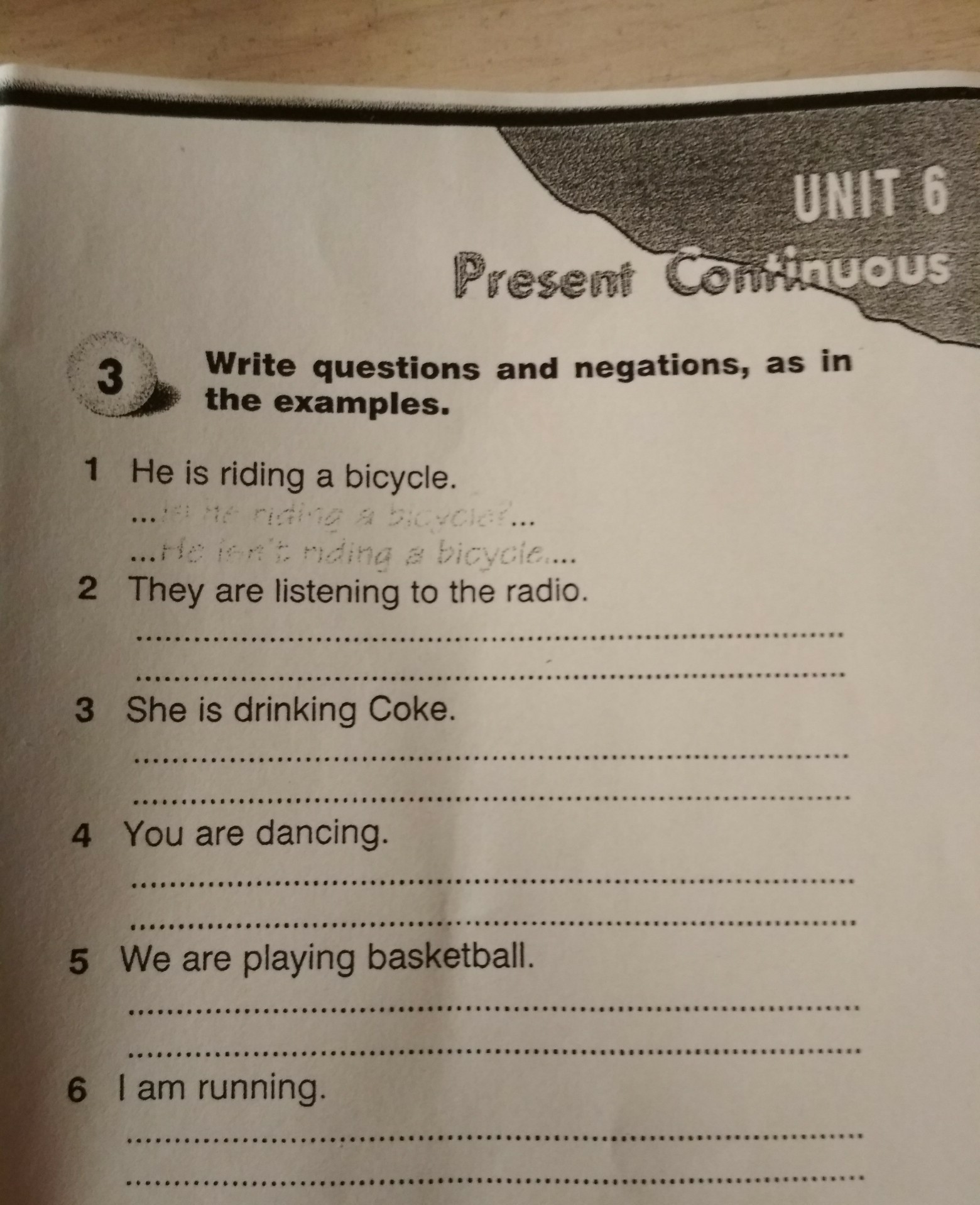 9 write the questions