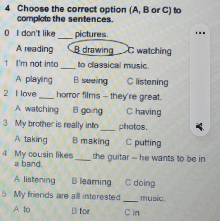 Watch and choose the correct options