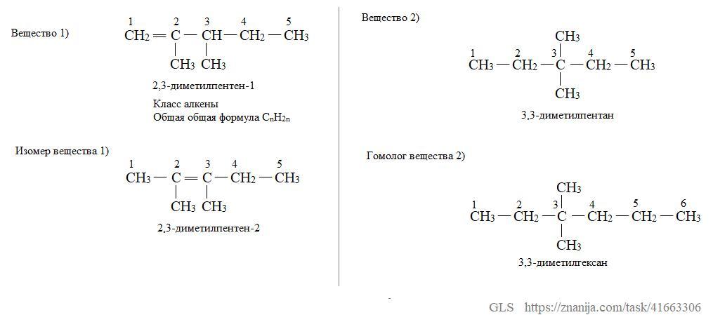 Составьте формулы следующих веществ 2 2 диметилпентан