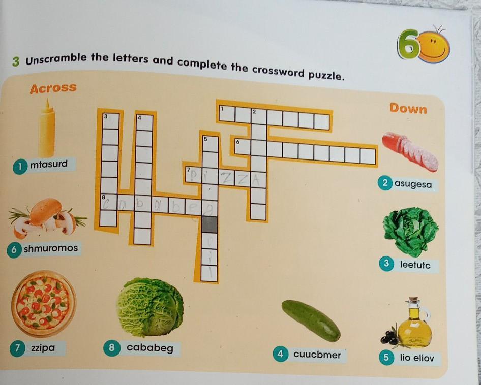 6 complete the crossword