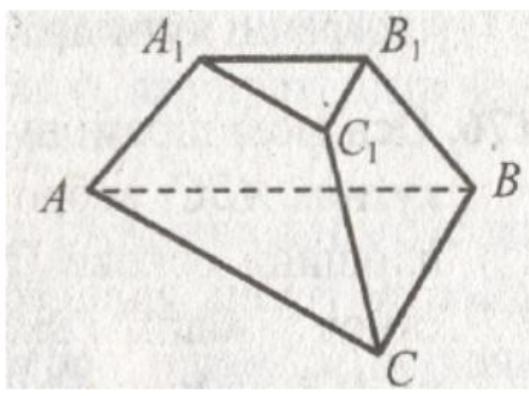 Перечертите рисунок 30. Правильная усеченная пирамида асва1с1в1 АС=4. Перечерти в тетрадь пирамиду изображенную на рисунке. Перечертите рисунок 2 в тетрадь и постройте. Перечертите фигуру на рисунке 3 проведите необходимые измерения.