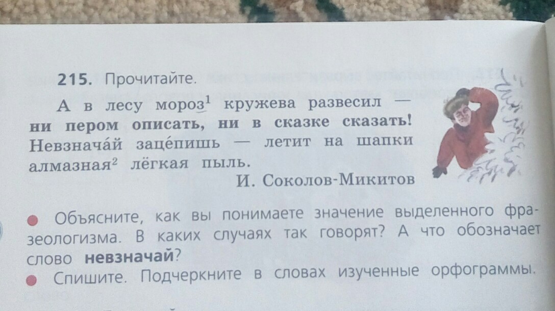 Разбор слова морозцы. А В лесу Мороз кружева развесил. А В лесу Мороз кружева развесил ни пером описать ни в сказке. Не пером описать не в сказке сказать. Прочитайте а в лесу Мороз.