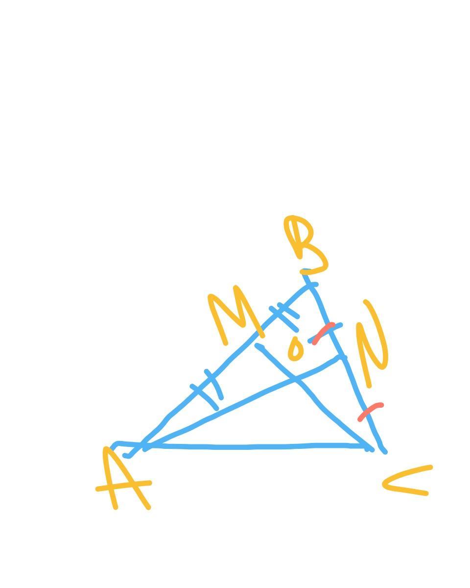 An 33 cm 24. Серединой стороны треугольника является точка _____,. Точки m и n являются серединами сторон ab и BC треугольника ABC сторона. Точки m и n являются серединами сторон ab и BCN треугольника ABC. Сторона ab треугольника ABC продолжена за точку b на продолжении.
