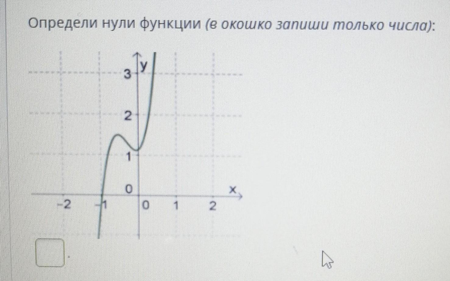 Число нулей функции. Определи нули функции в окошко. Запиши нули функции (в окошко запиши только числа):. Определите нули функции.