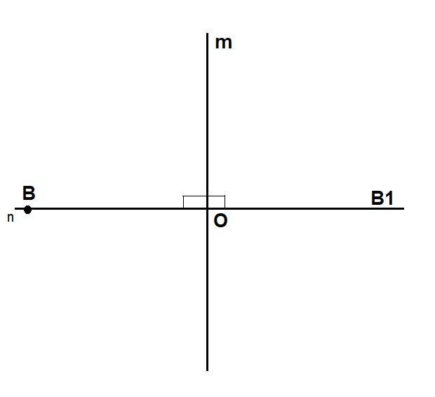 Перпендикулярные прямые рисунок. Постройте прямую m перпендикулярную прямой b в точке k. B В прямой. Построение точки на искомом расстоянии от данной прямой.