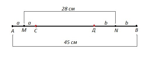 Отрезок длина которого равна а разделен. Расстояние между серединами крайних отрезков. Расстояние между серединами отрезка. Отрезок равный 45 см разделен на три неравных. Расстояние между серединами отрезков равно.