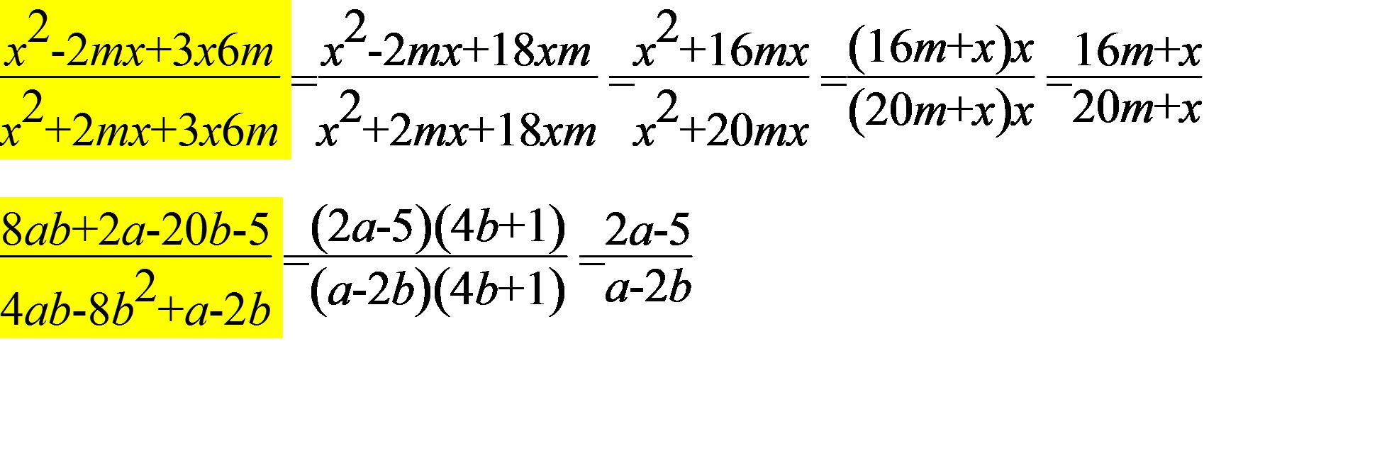 6x 4 3x x 2x