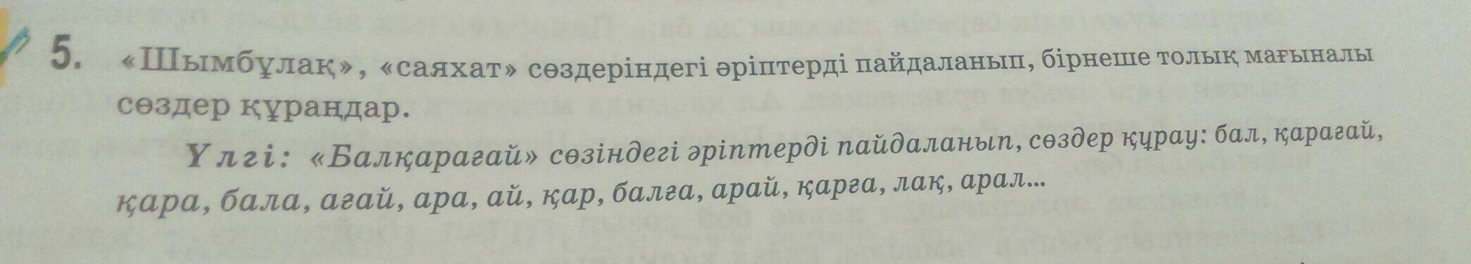 Казак тили 5 тапсырма