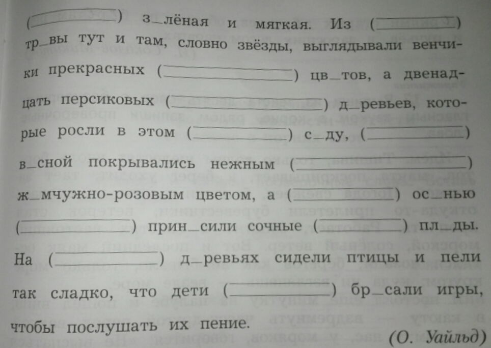 Запиши в скобках проверочные слова вставь буквы