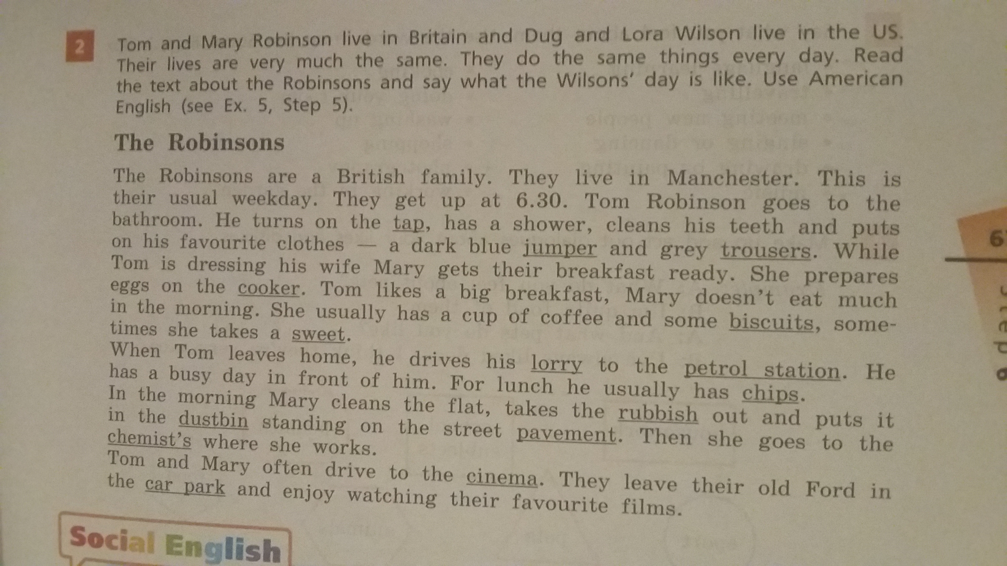 Tom перевести. The Robinsons Live in Britain and the.