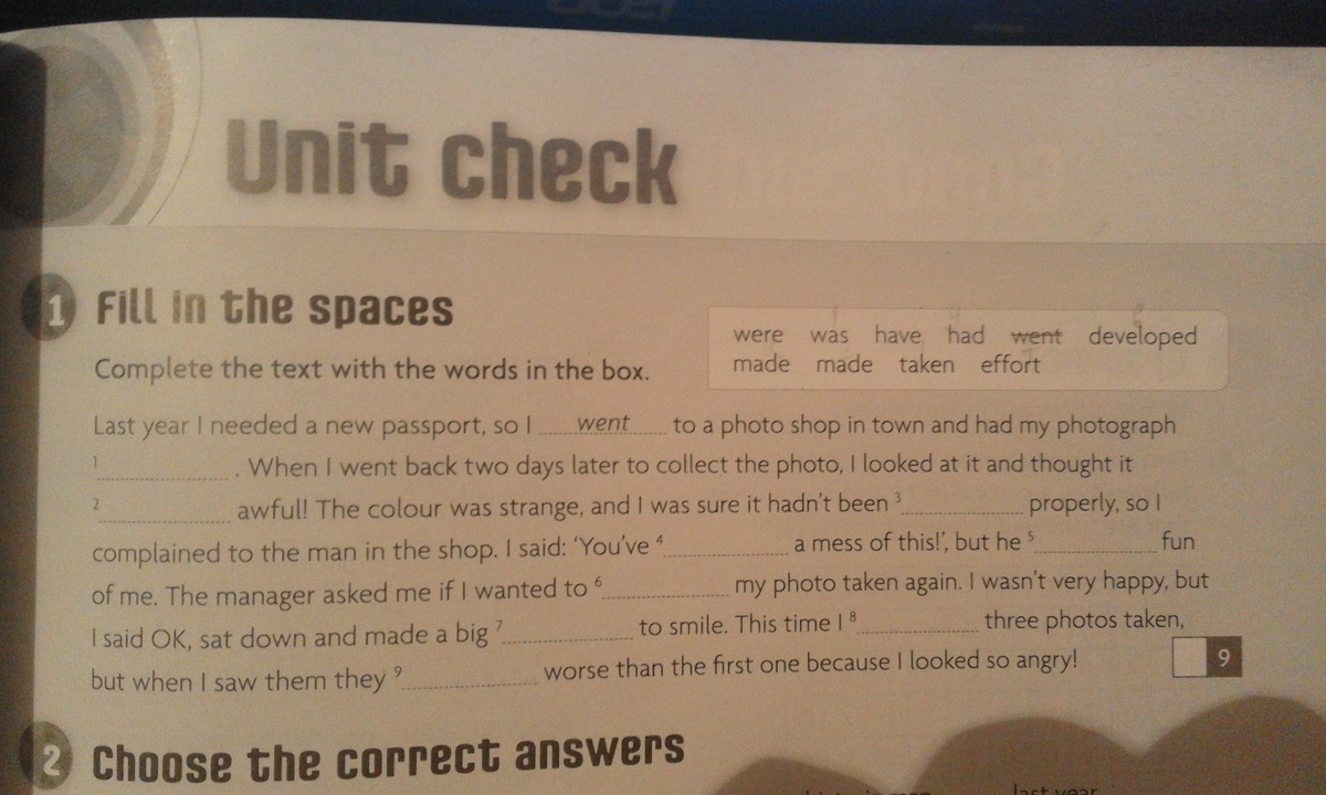 When is this photo taken. Check yourself Units 1-4 ответы Vocabulary.