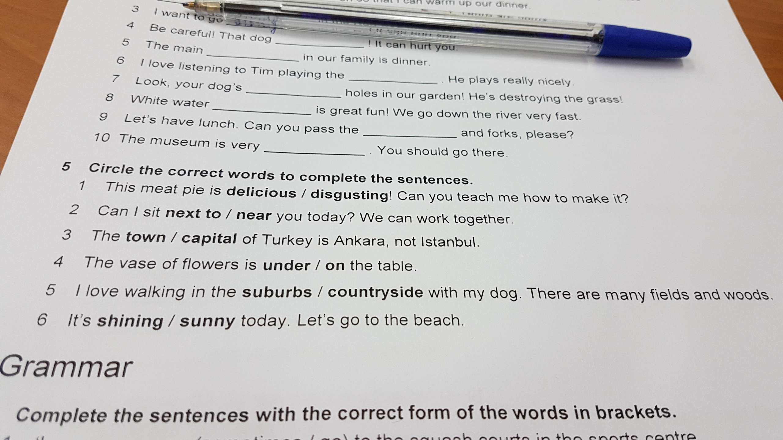 How nice you look. Complete the sentences with the correct form of the verbs in Brackets ответы.