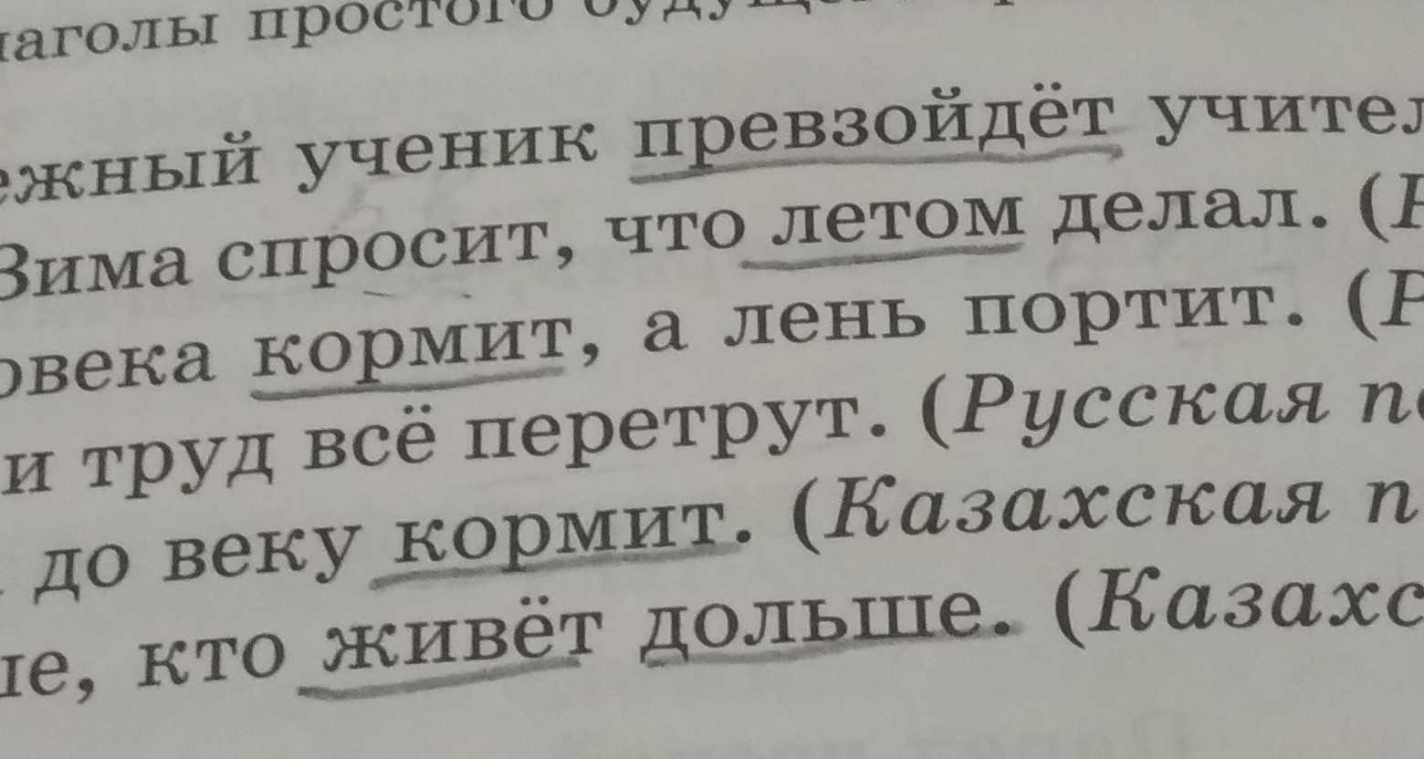 Прочитайте пословицы пораньше встать побольше. Прочитайте пословицы как вы понимаете их. Подчерненных.