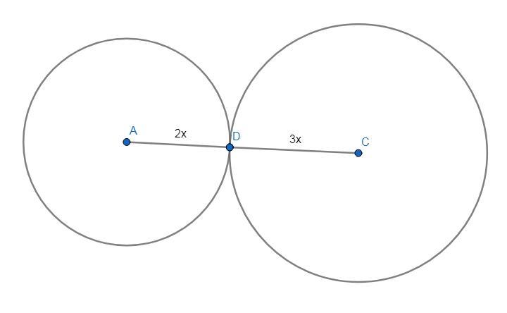 Радиусы двух окружностей равны 2 3