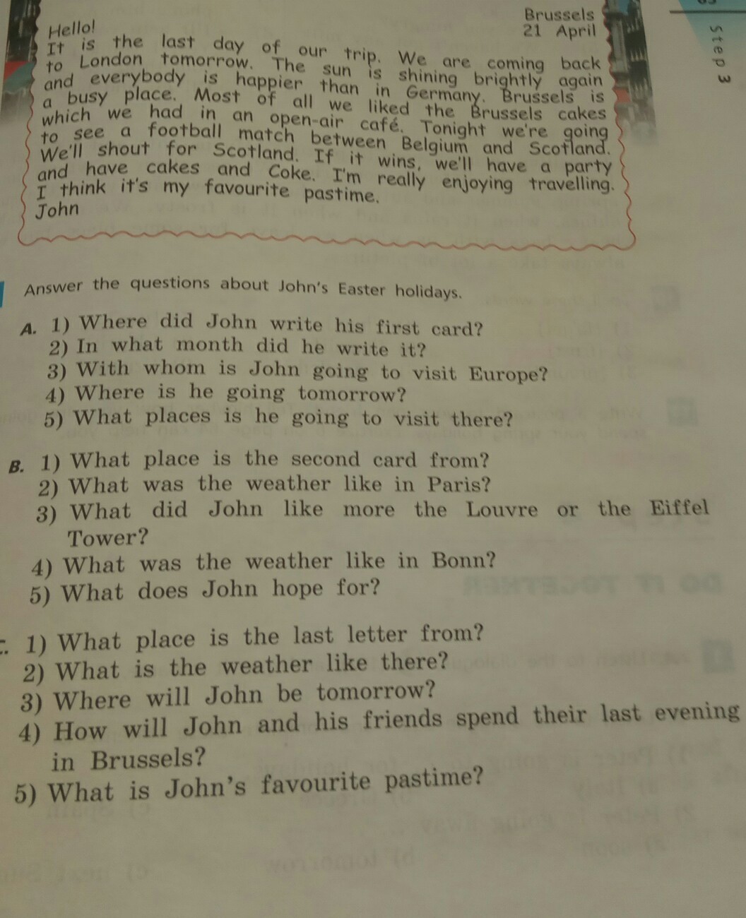 Answer the questions 6 класс английский язык. Answer the questions ответы. Answer the questions ответы на вопросы. What do the Holidays reflect ответы на вопросы.