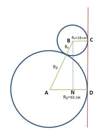 Найдите длину отрезка касательной. Радиус r2. Длина отрезка общей внешней касательной. Дана окружность и несколько отрезков которые из них радиусы. Даны 2 окружности с радиусами r1 и r2.