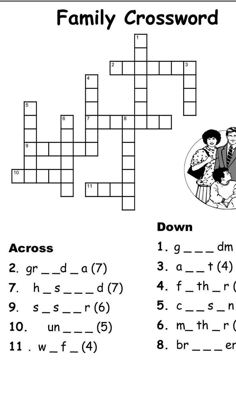 Кроссворд семья