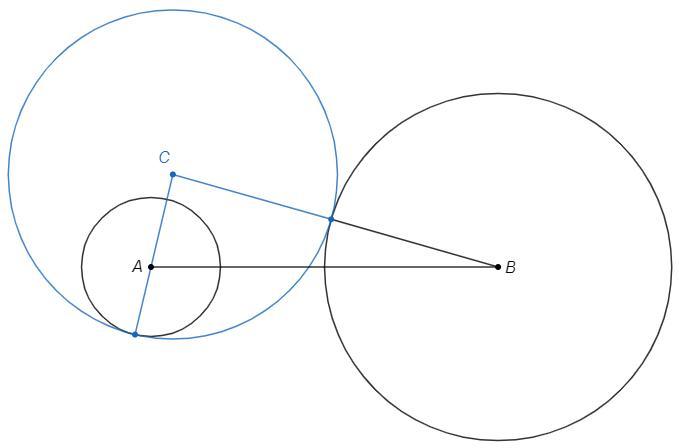 Две окружности внешне касаются