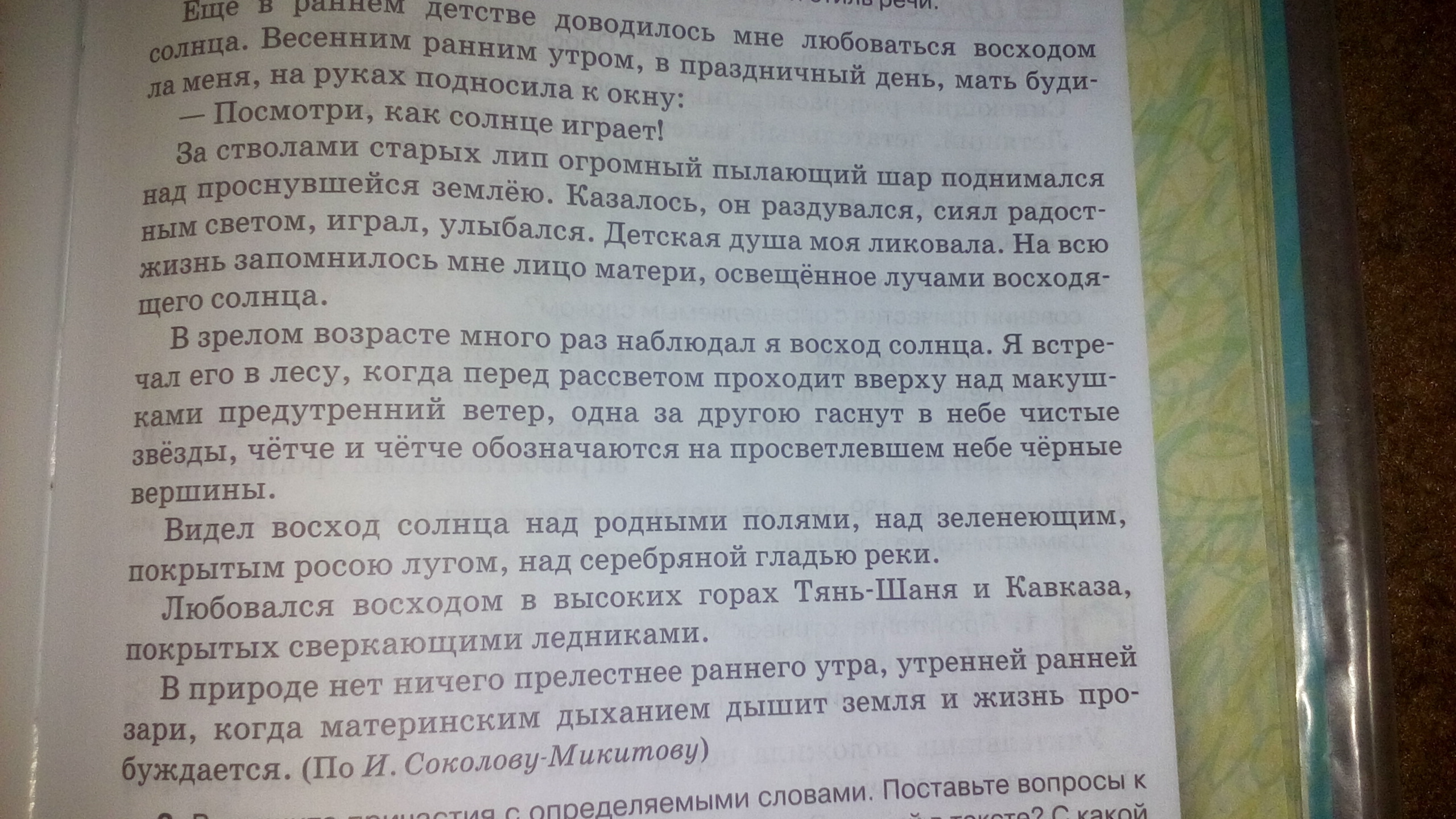 За стволами старых лип огромный пылающий