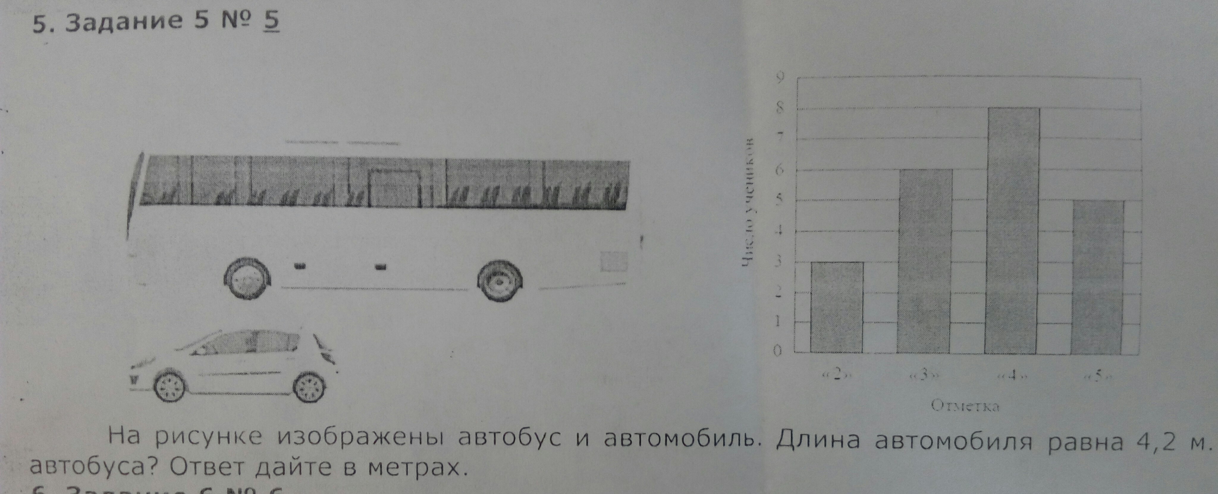 На рисунке изображены автобус