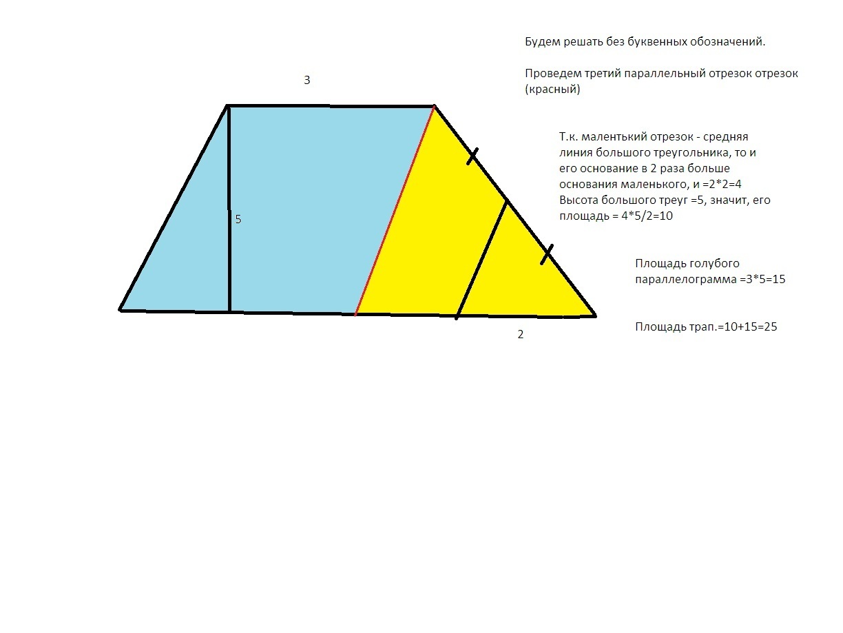 Трапеция abcd ab параллельно cd. Площадь трапеции через диагонали. Площадь т рапеции через среднбб линию. Площадь трапеции через диагонали и среднюю линию. Площадь трапеции через среднюю линию и высоту.