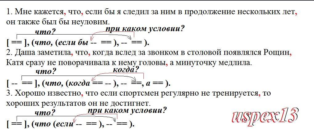 Сложноподчиненное предложение вариант 2 ответы. Сложноподчиненные предложения из горе от ума.