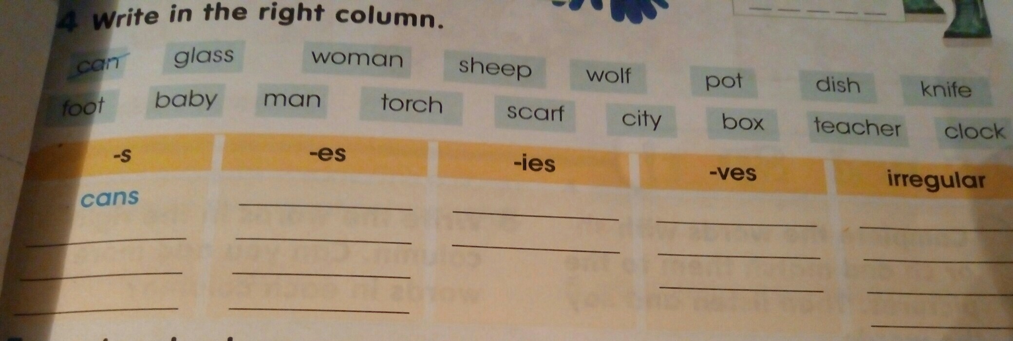 4 write the words. Right column. Перевод. Write down the Words in three columns Верещагина. Write the Words in the right column in the Table. Read them Aloud.. In the right column.