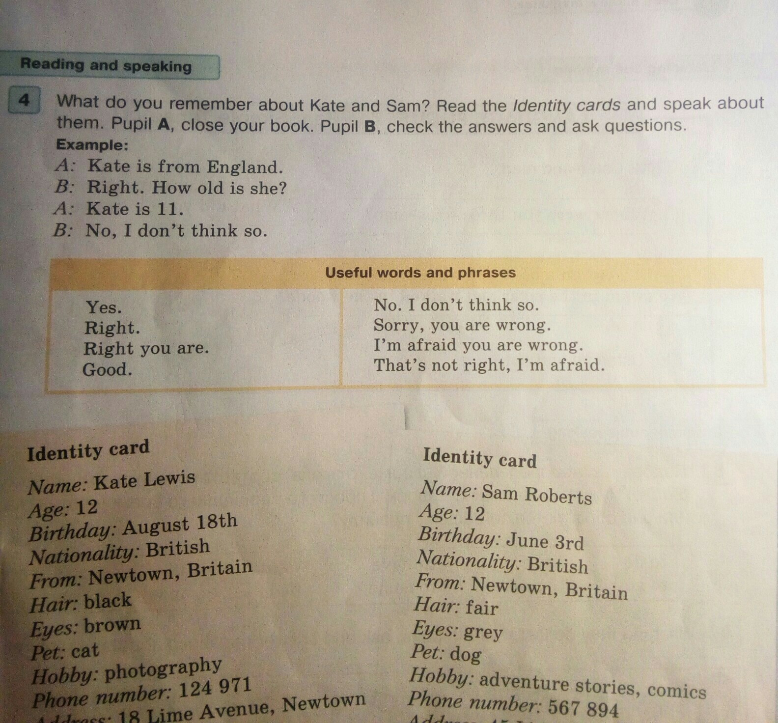 Ask and answer as in the example