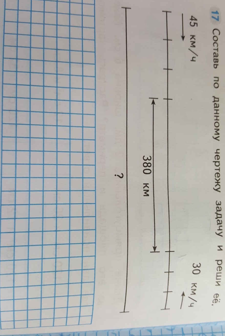 составь по данному чертежу задачу и реши ее 60 км в час 80 км в час 420 км - Шко