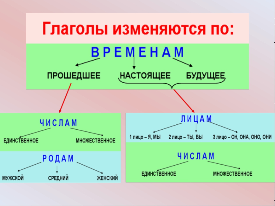 Рисовал какое время глагола