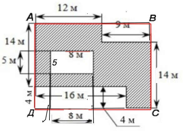 На рисунке изображен план земельного участка найдите площадь участка заштрихованной поверхности