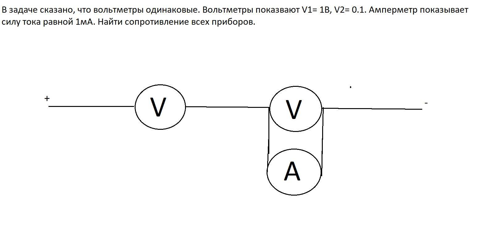 Амперметры соединены параллельно