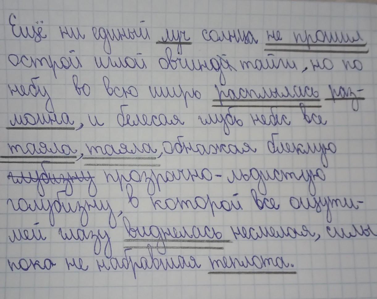 Яркий луч солнца озарил комнату разбор предложения