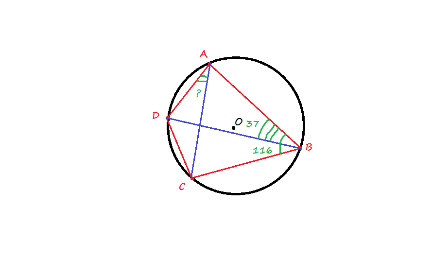 Углы абс четырехугольника. Угол 116 градусов. Угол АБС равен 116 градусов. Угол 37 градусов. Вписанный угол окружности АВС С углом в 37 градусов.