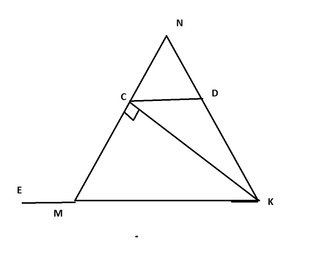 В равнобедренном треугольнике mnk с основанием mk. Рассмотрим треугольник. Треугольник MNK. Треугольник MNK равнобедренный.